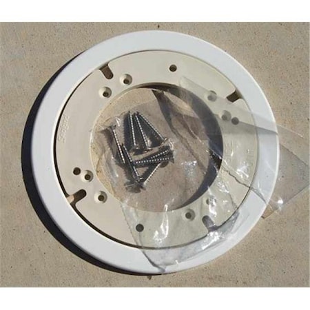 Seatsolutions Replacement Toilet Floor Mounting Bracket with Mounting Hardware; White SE1093824